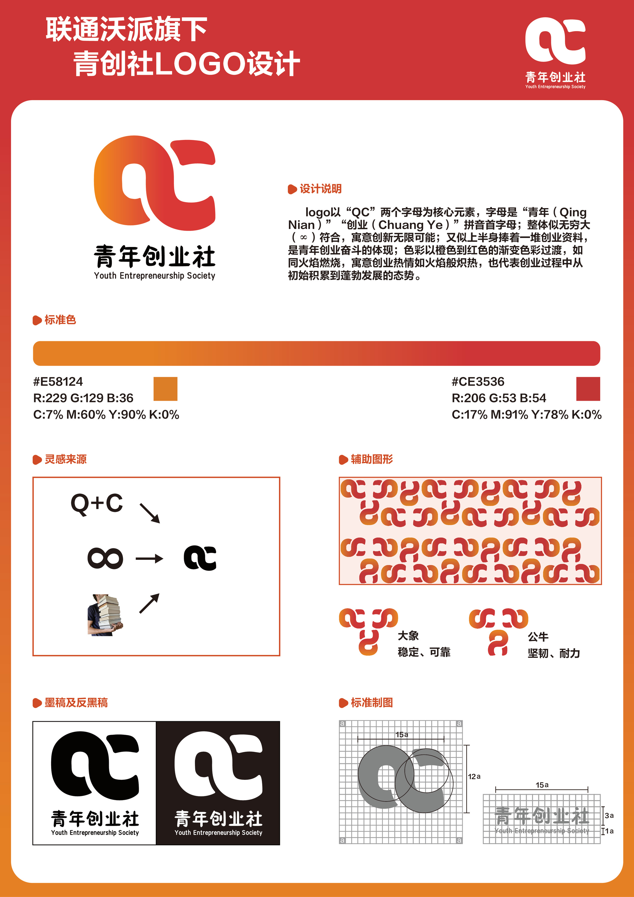青创社 logo 系列版面 2